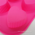 Silicone Bakeware Baking Pan Heart Shape 12-Cup